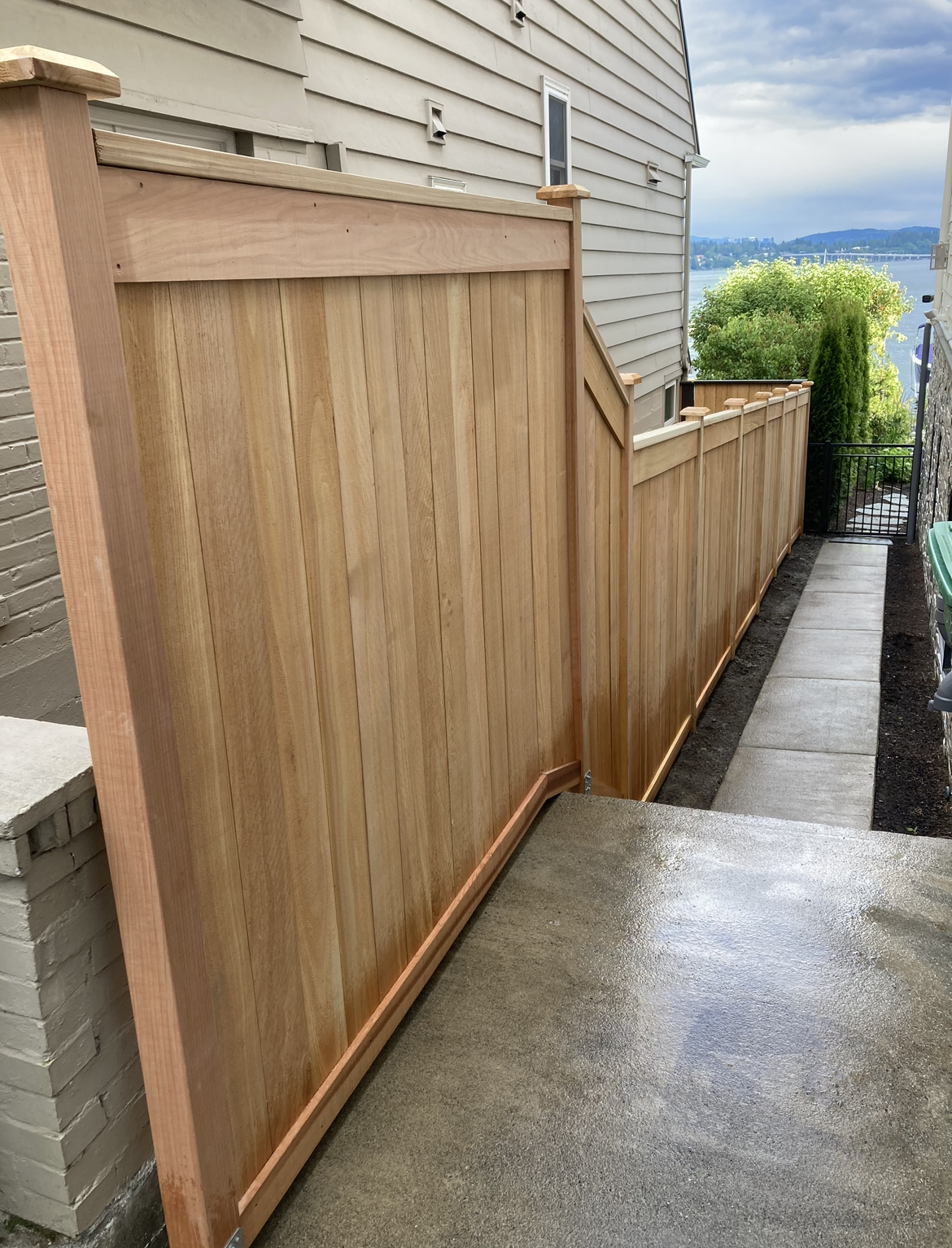 cedar fence in Bellevue